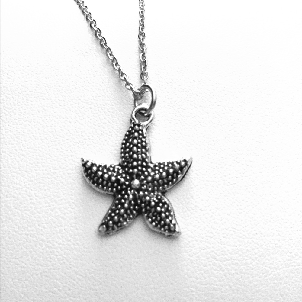 Stainless steel starfish necklace
